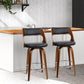 Stool Haven Set of 2 Wooden Bar Stools - Black