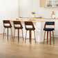 Stool Haven 4x Bar Stools Swivel Leather Chair 65cm