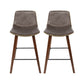 Stool Haven Bar Stools Kitchen Counter Barstools Leather Wooden Chairs x2