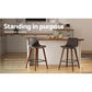 Stool Haven Bar Stools Kitchen Counter Barstools Leather Wooden Chairs x2