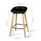4x Stool Haven Bar Stools Kitchen Counter Stool Dining Chairs Wooden Black
