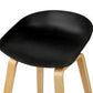 4x Stool Haven Bar Stools Kitchen Counter Stool Dining Chairs Wooden Black