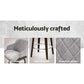 Stool Haven Velvet Bar Stool Swivel - Grey and Wood