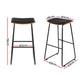 Stool Haven 4x Bar Stools Leather Padded Metal