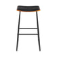 Stool Haven 4x Bar Stools Leather Padded Metal