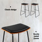 Stool Haven 4x Bar Stools Leather Padded Metal