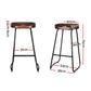 Stool Haven 2x Bar Stools Tractor Seat 75cm Black