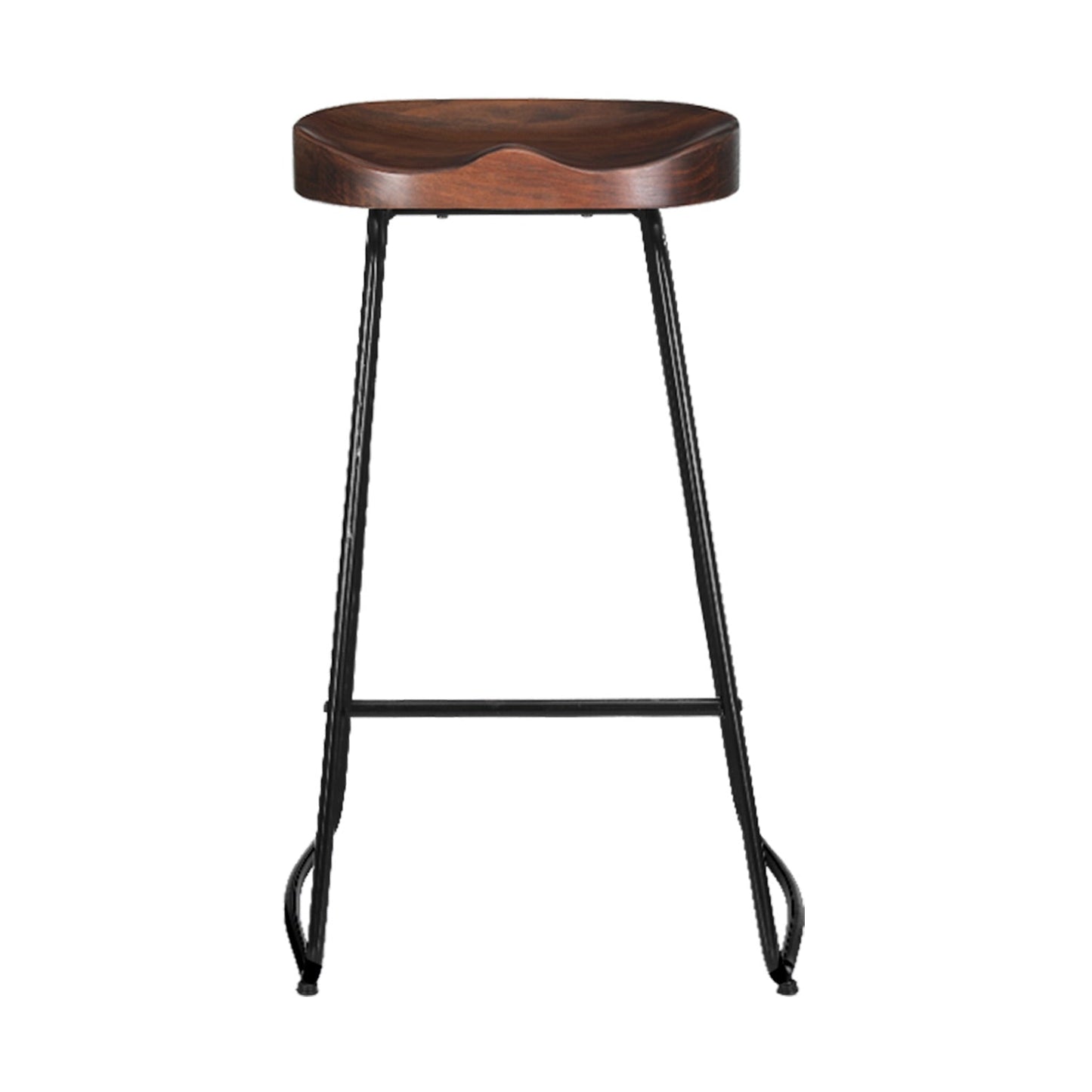 Stool Haven 2x Bar Stools Tractor Seat 75cm Black