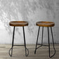 Stool Haven 2x Bar Stools Tractor Seat 75cm Black