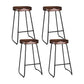 Stool Haven 4x Bar Stools Tractor Seat 75cm Black
