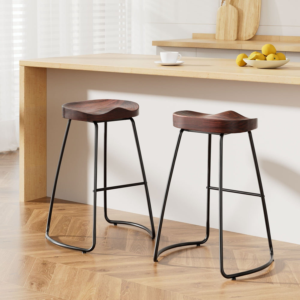 Stool Haven 2x Bar Stools Tractor Seat 65cm