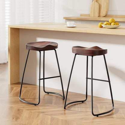 Stool Haven 2x Bar Stools Tractor Seat 65cm