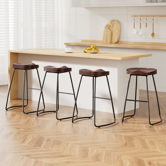 Stool Haven 4x Bar Stools Tractor Seat 65cm