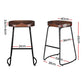 Stool Haven 4x Bar Stools Tractor Seat 65cm