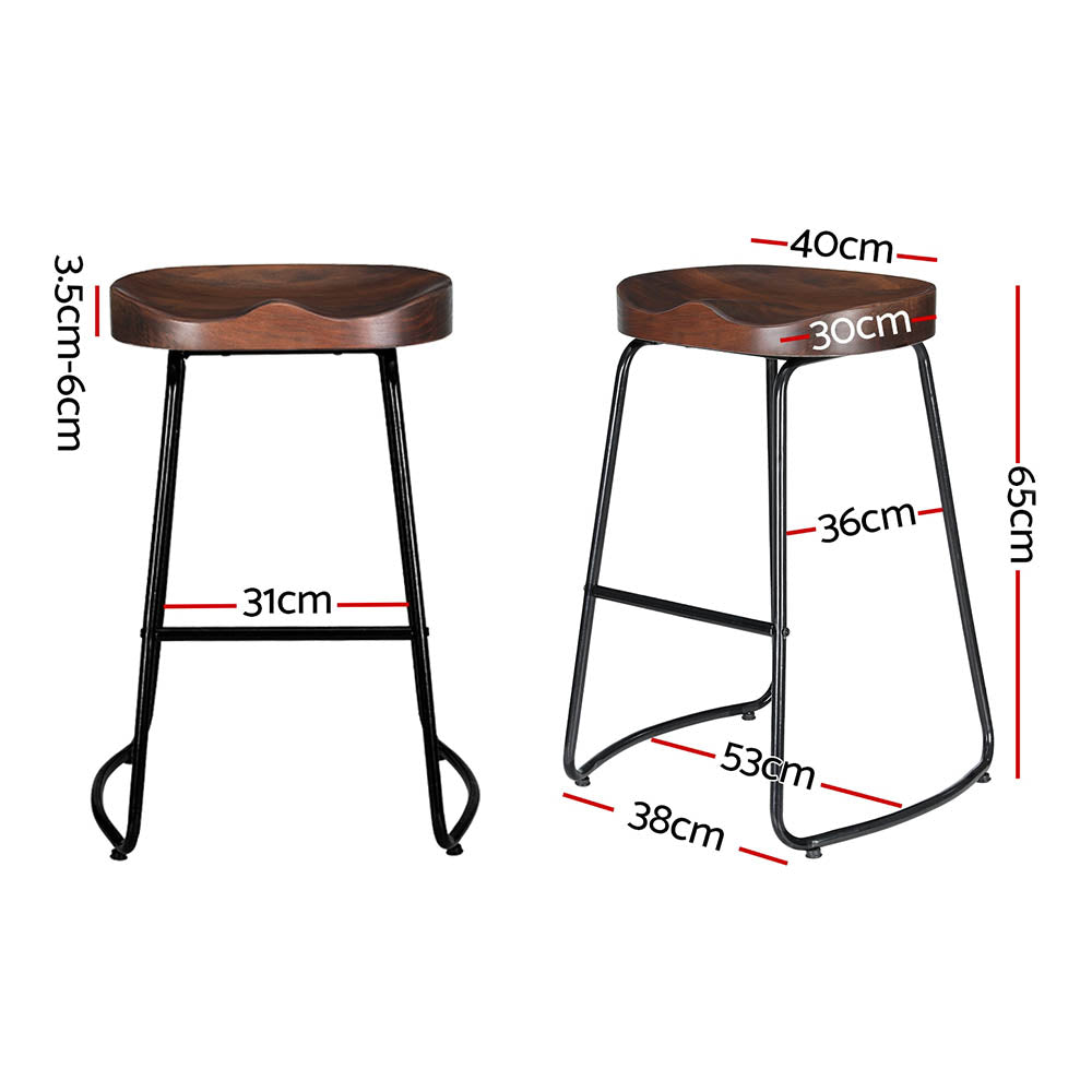 Stool Haven 4x Bar Stools Tractor Seat 65cm