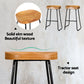Stool Haven 2x Bar Stools Tractor Seat 65cm Wooden