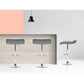 Stool Haven 2x Bar Stools Linen Padded Gas Lift