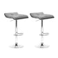 Stool Haven 2x Bar Stools Linen Padded Gas Lift