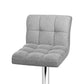 Stool Haven Set of 2 Fabric Swivel Bar Stools - Grey
