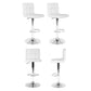 Stool Haven 4x Bar Stools Leather Gas Lift White
