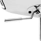 Stool Haven Set of 2 PU Leather Patterned Bar Stools - White and Chrome