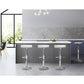 Stool Haven 4x Bar Stools Adjustable Gas Lift Chairs White