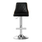 Stool Haven 2X Bar Stool Wood Swivel Adjustable Kitchen Counter Stool Leather Black