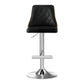 Stool Haven 4X Bar Stool Wood Swivel Adjustable Kitchen Counter Stool Leather Black