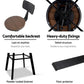 Stool Haven Rustic Industrial Style Metal Bar Stool - Black and Wood
