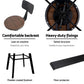 Stool Haven 4x Bar Stools Kitchen Dining Chairs Adjustable Wood Stool w/Backrest