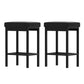 2x Stool Haven Metal Bar Stools PU Seat Dining Counter Chairs