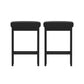 2x Stool Haven Metal Bar Stools PU Seat Dining Counter Chairs