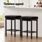 2x Stool Haven Metal Bar Stools PU Seat Dining Counter Chairs