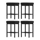 A Set of 4 Stool Haven Metal Bar Stools PU Seat Dining Counter Chairs