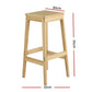 Stool Haven 4 x Bar Stools Rubber Wood & PVC Rattan