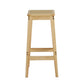 Stool Haven 4 x Bar Stools Rubber Wood & PVC Rattan