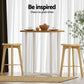 Stool Haven 4 x Bar Stools Bamboo & PVC Rattan