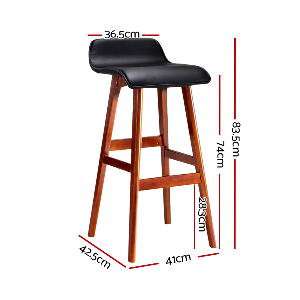 Stool Haven 4x Bar Stools Wooden Stool Black