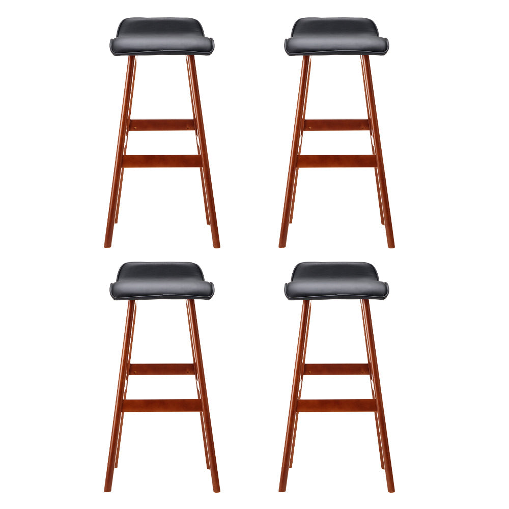 Stool Haven 4x Bar Stools Wooden Stool Black