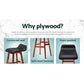 Stool Haven 4x Bar Stools Wooden Stool Black