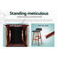 Stool Haven 4x Bar Stools Wooden Stool Black