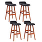 Stool Haven 4x Bar Stools Wooden Stool Black