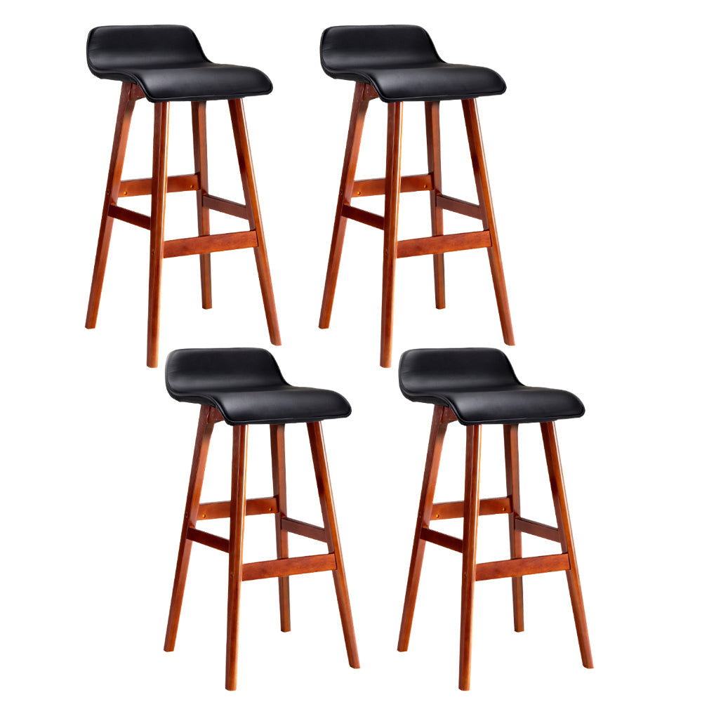 Stool Haven 4x Bar Stools Wooden Stool Black