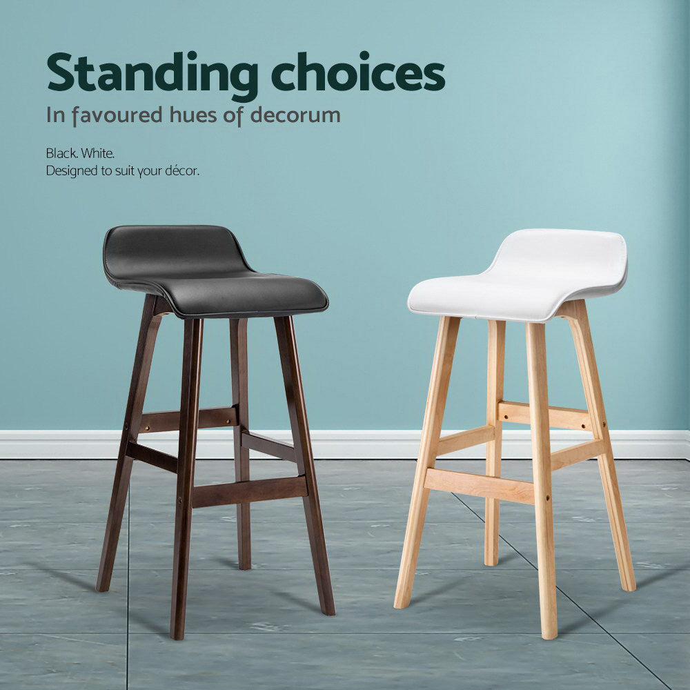 Stool Haven 2x Bar Stools Wooden Stool White