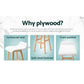 Stool Haven 4x Bar Stools Wooden Stool White