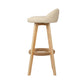 Stool Haven Set of 2 PU Leather Backrest Bar Stools - Beige