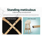 Stool Haven Set of 2 PU Leather Backrest Bar Stools - Beige