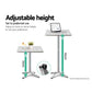 Gardeon Outdoor Bistro Bar Table & Adjustable Stools Adjustable - Metal / Square