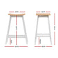Stool Haven 2x Bar Stools Wooden Chairs Oak