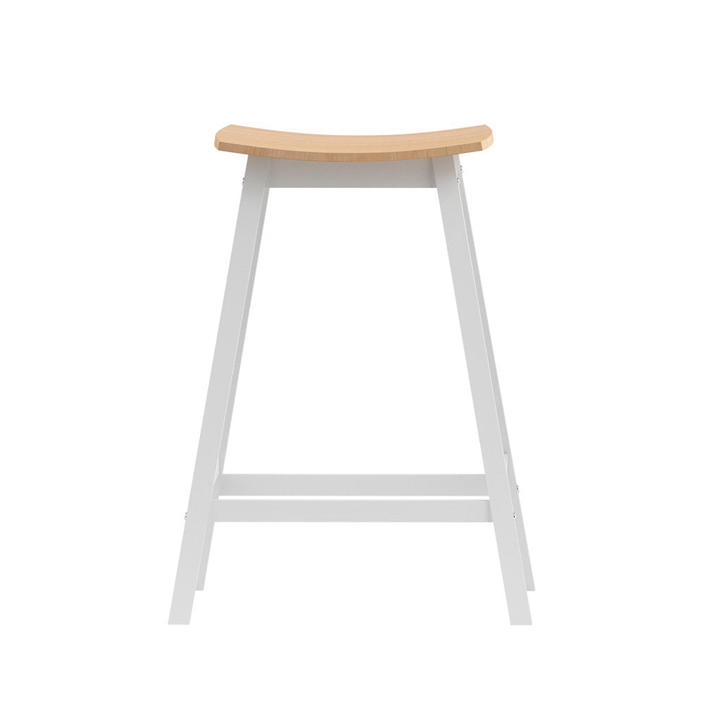 Stool Haven 2x Bar Stools Wooden Chairs Oak